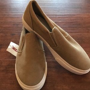 Suede Slip On Sneakers
